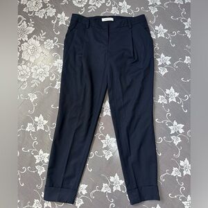 Pierre Balmain Navy Wool Ankle Pant